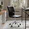 Martha Stewart Taytum Upholstered Office Chair in Black/Polished Nickel CH-142370-BK-MS - alternate 10